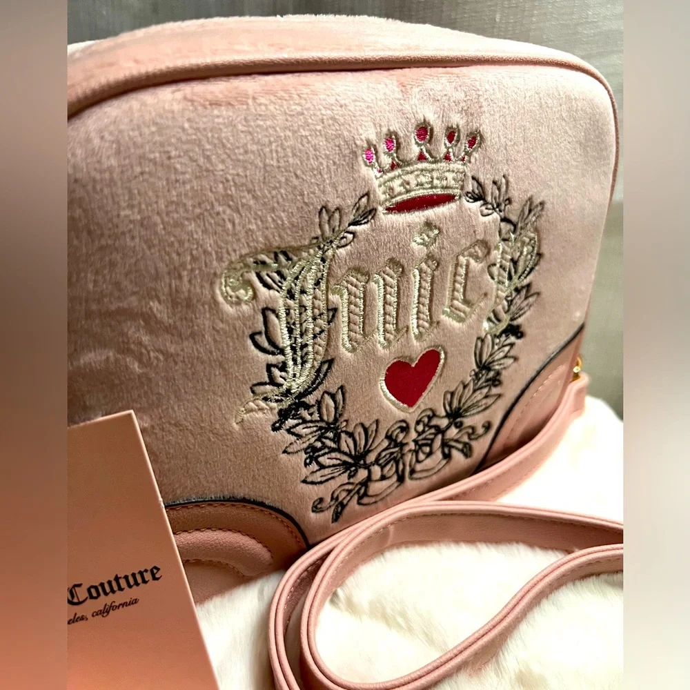 NEW Juicy Couture Pink Diamond Heritage Crossbody Bag - Picture 2 of 7